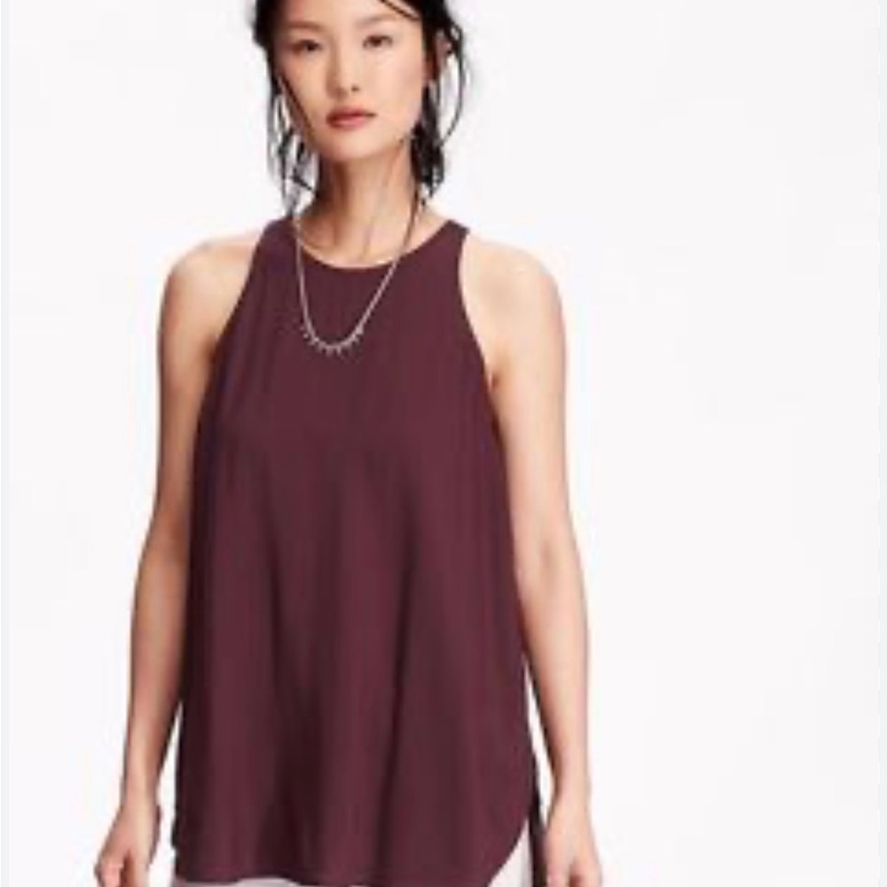 Old Navy Red Sleeveless Relaxed Tank Top